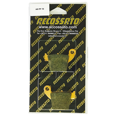 PASTILLA DE FRENO TRASERO ACCOSSATO RACING SINTERIZADA