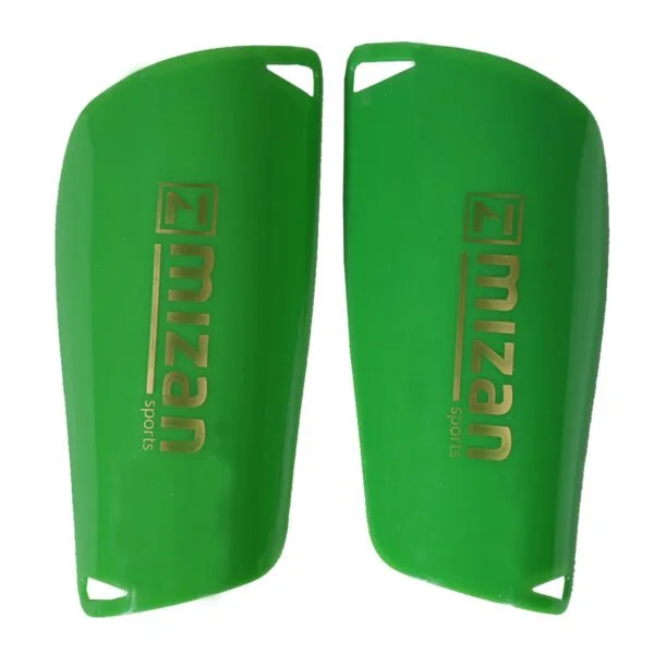 CANILLERAS DE FUTBOL MIZAN VERDES TALLA M