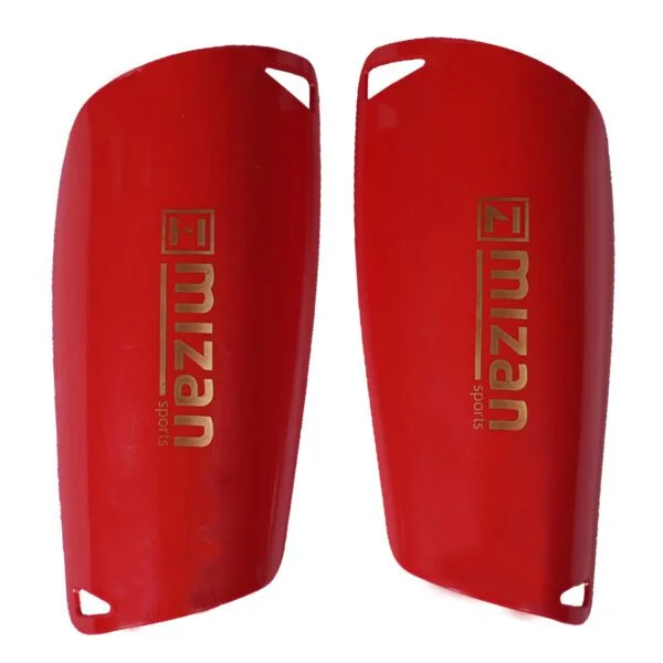 CANILLERAS DE FUTBOL MIZAN ROJAS TALLA L