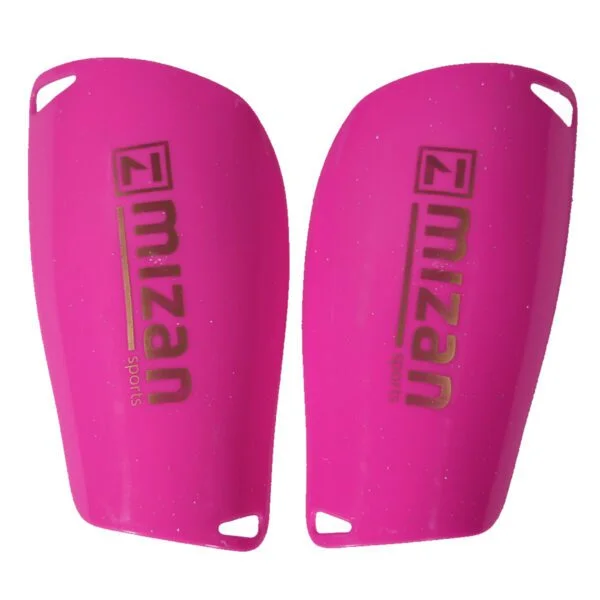 CANILLERAS DE FUTBOL MIZAN ROSADAS TALLA S