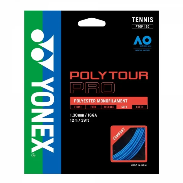 YONEX POLYTOUR PRO 16L/1.30MM AZUL