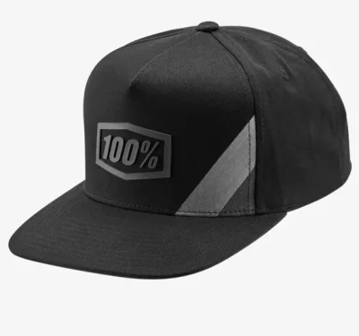 GORRA 100 PERCENT CORNERSTONE HAT BLACK/GREY