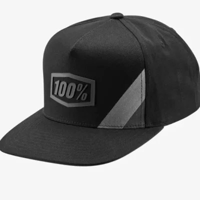 GORRA 100 PERCENT CORNERSTONE HAT BLACK/GREY