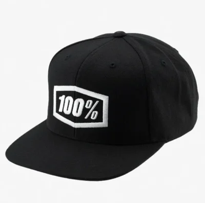 GORRA 100 PERCENT ICON SNAPBACK CAP BLACK