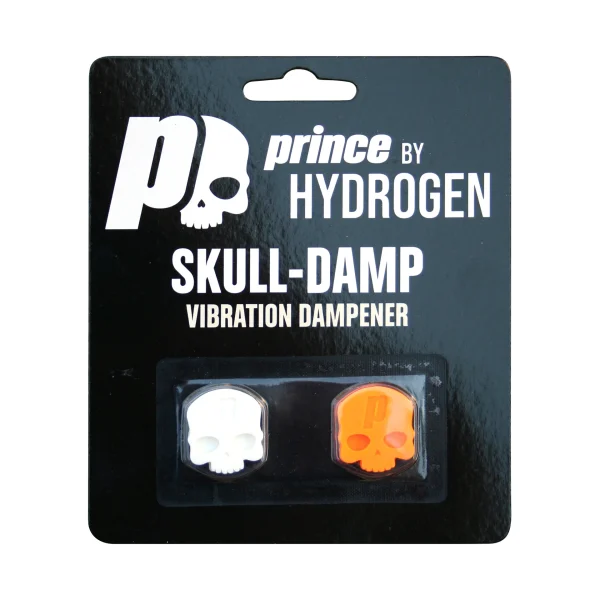 ANTIVIBRADOR TENIS CALAVERA PRINCE BLANCO/NARANJA