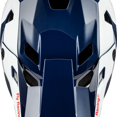 2025 RAYCE BICYCLE HELMET RED/WHITE/BLUE - Imagen 3