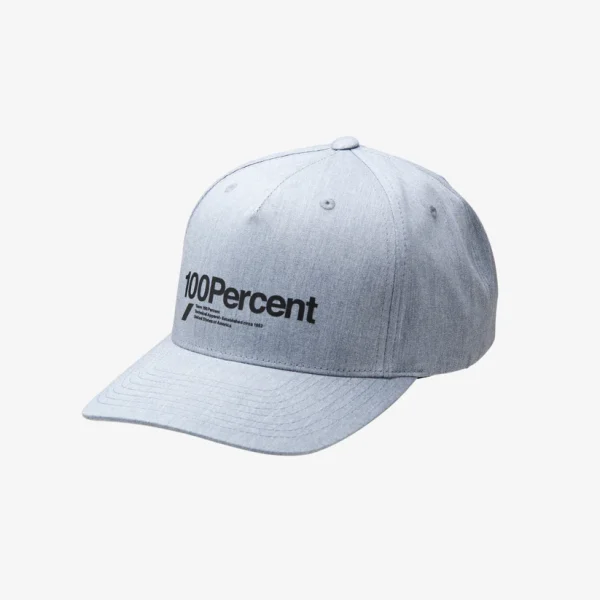 GORRA 100 PERCENT MANIFESTO SNAPBACK HEATHER CHARCOAL