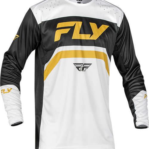RAYCE BICYCLE JERSEY WHITE/BLACK/GOLD