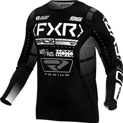 JERSEY FXR PODIUM BLACK/WHITE