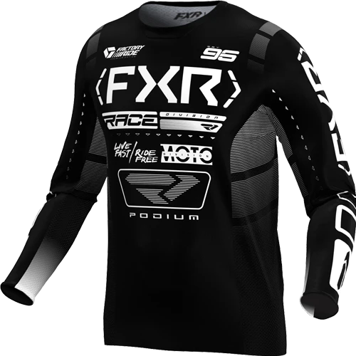 JERSEY FXR PODIUM BLACK/WHITE