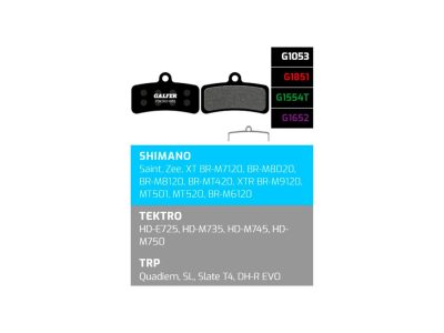 Galfer Pastillas Shimano Saint, Zee,Xt